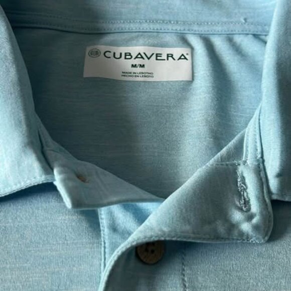 Cubavera Golf Shirt – Light Blue – Size Medium - Picture 2 of 2